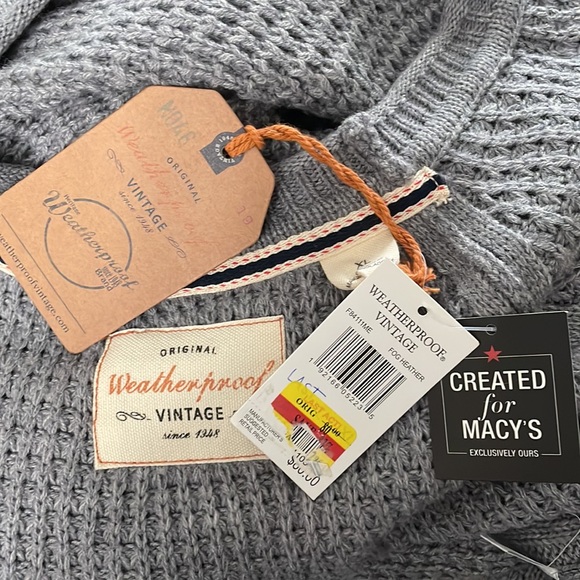 Weatherproof, vintage sweater, color fog, heather size extra large 100% acrylic - Picture 6 of 10